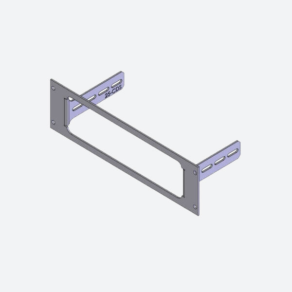 Havis 1-Piece Equipment Mounting Bracket, 2.5″ Mounting Space, Fits Motorola CDM 750, 1250, 1550 C-EB25-CDS-1P