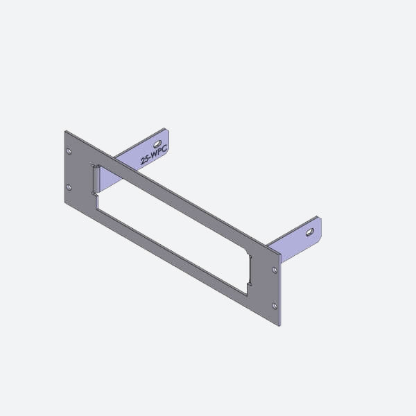 Havis 1-Piece Equipment Mounting Bracket, 2.5″ Mounting Space, Fits Whelen PCCS9RW switch box C-EB25-WPC-1P