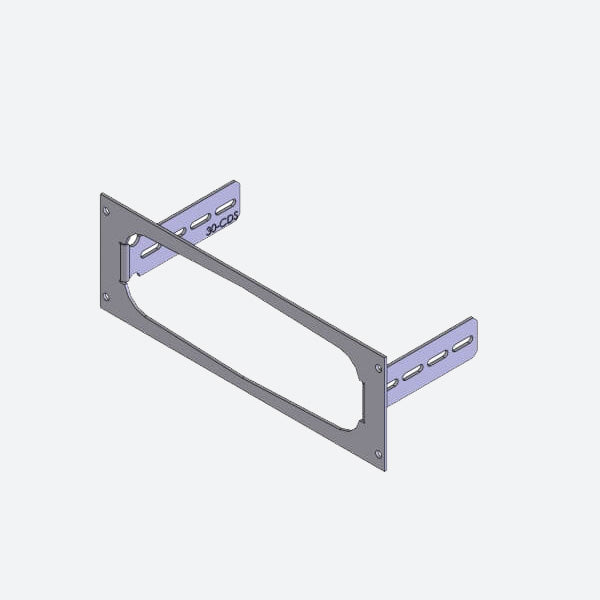 Havis 1-Piece Equipment Mounting Bracket, 3″ Mounting Space, Fits Motorola CDM 750, 120, 1550 Self-Contained, Flush-Mounting C-EB30-CDS-1P