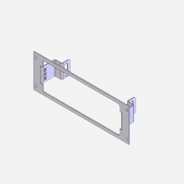 Havis 1-Piece Equipment Mounting Bracket, 3″ Mounting Space, Fits M/A-COM M-7100, M/A-COM / Com-Net/ Ericsson/ GE Orion 2 Pc. C-EB30-EOR-1P