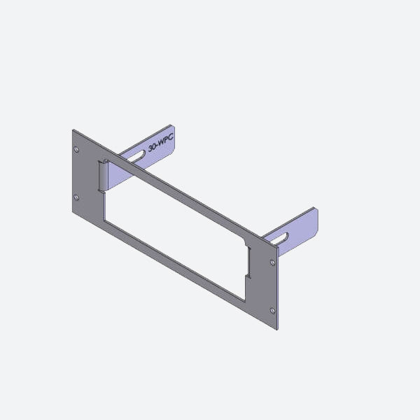 Havis 1-Piece Equipment Mounting Bracket, 3″ Mounting Space, Fits Whelen Power Control Center C-EB30-WPC-1P