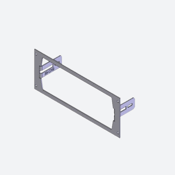 Havis 1-Piece Equipment Mounting Bracket, 3.5″ Mounting Space, Fits Harris/L3Harris CH25 remote control head C-EB35-CH2-1P