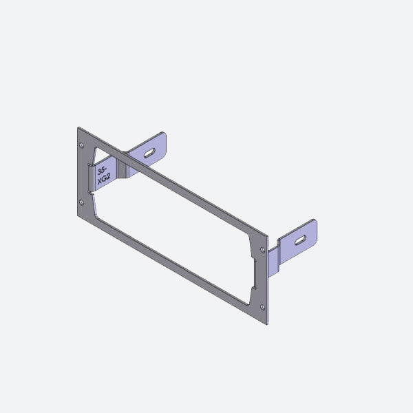 Havis 1-Piece Equipment Mounting Bracket, 3.5″ Mounting Space, Fits Harris/L3Harris XG-25M model DM-M78B C-EB35-XG2-1P