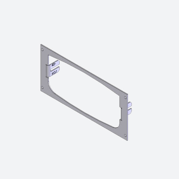 Havis 1-Piece Equipment Mounting Bracket, 4.0″ Mounting Space, Fits Harris Unity XG-100M Radio C-EB40-XG1-1P