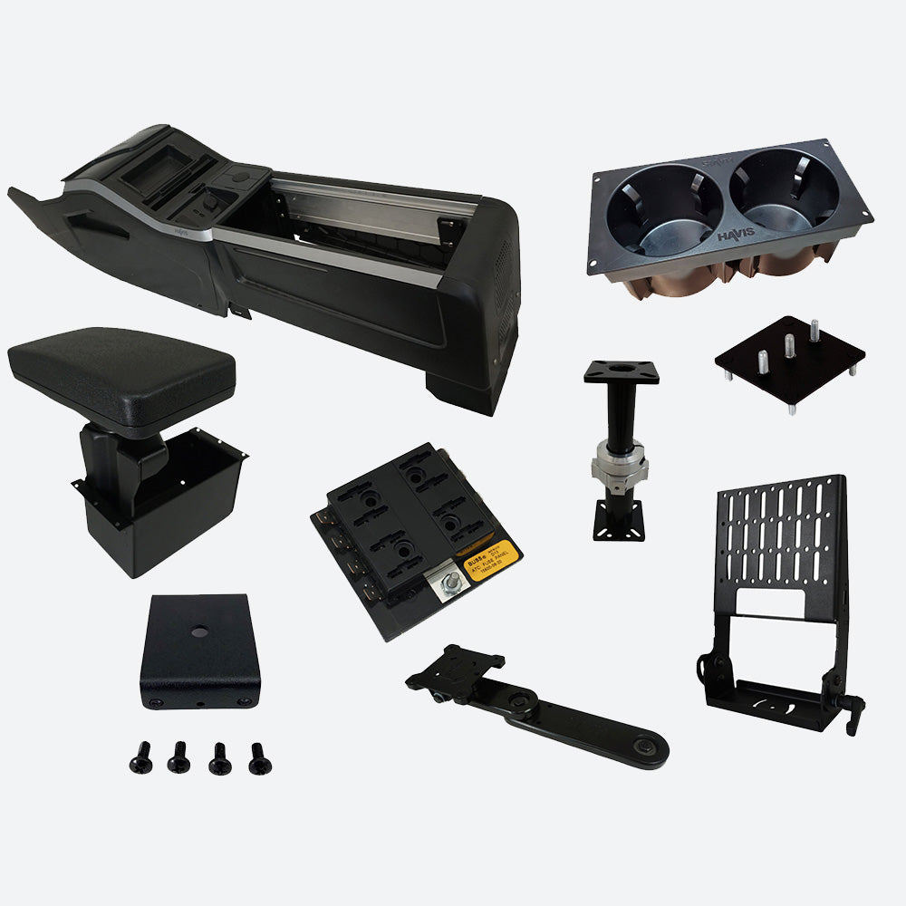 Havis Standard Package – 2024-2025 Chevrolet Blazer EV PPV VSX Console with Front Printer Mount Or Integrated Storage Bin for Tablet Docking Stations PKG-VSX-1800-BLZR-PM-EV-3