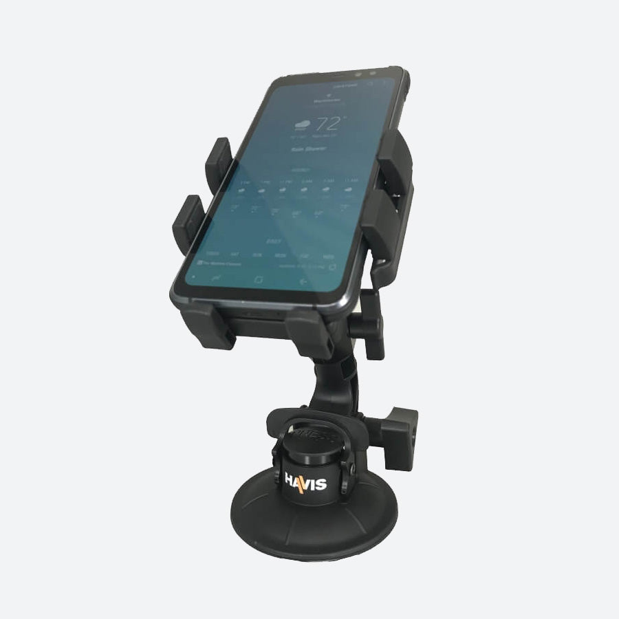 Havis Standard Universal Rugged Phone Cradle & Suction Cup Mount PKG-WIN-101